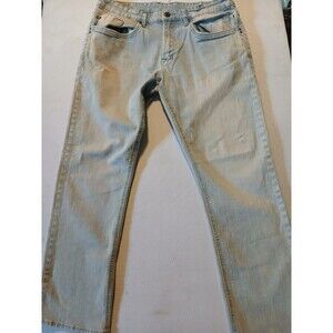 Buffalo David Bitton Six-X Slim Straight Jeans W34 L30 Stretch Denim